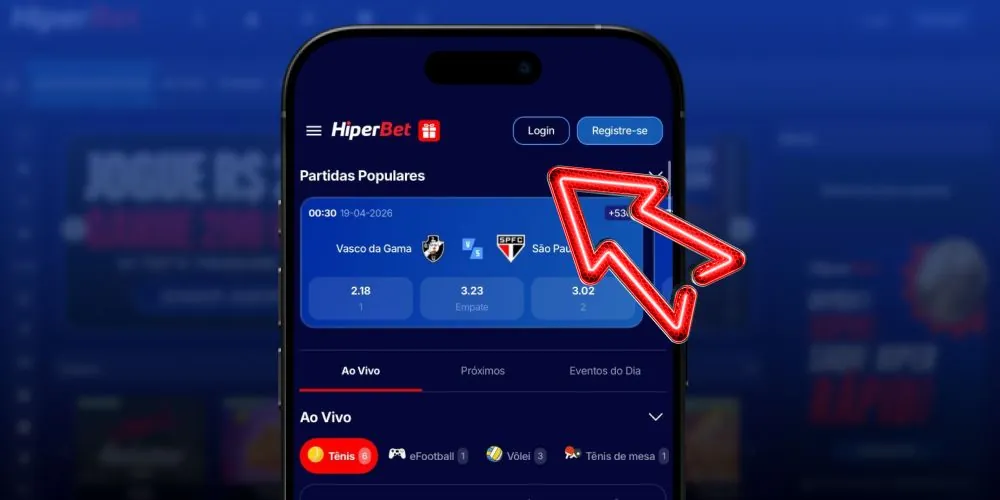 Clique no botão de login